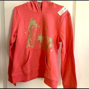 NWT size girl’s 6 Jumping Bean Butterfly design Hoodie